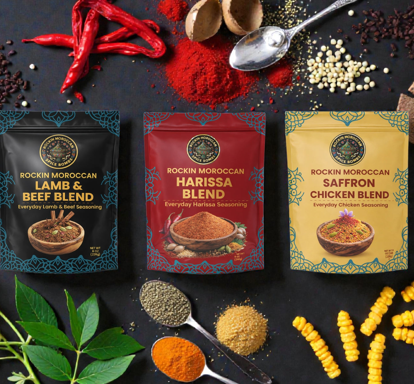 Moroccan Spice Blend Variety Pack (Best Seller)